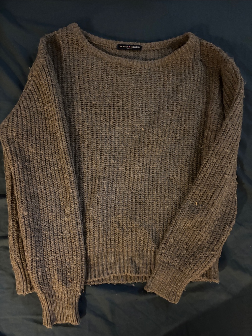 Brandy Melville Crewneck Sweater - Brown